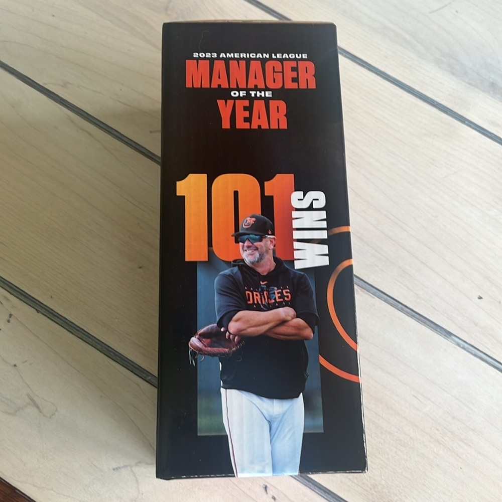 NIB Baltimore Orioles Brandon Hyde 2023 Manager of the Year Bobblehead - Picture 3 of 5